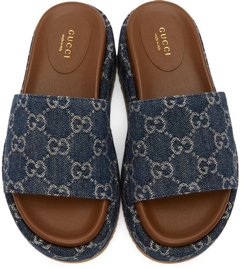 blue gucci platform sandals|gucci sandals numeran marcus.